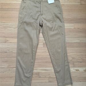Men's Tan Chino Pants Straight fit 33x34